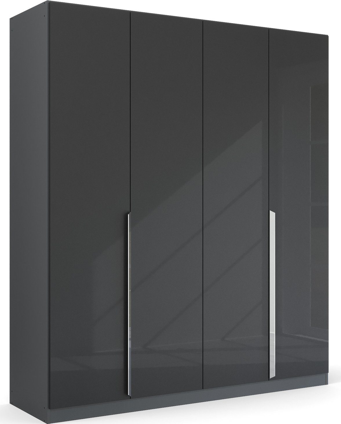 rauch Drehtürenschrank Kleiderschrank Schrank Garderobe Ankleide GLAMOUR BY QUADRA SPIN (Breiten: 181/226/271 cm, Höhe 210 cm) mit eleganter Hochglanzfront und Stangengriff MADE IN GERMANY
