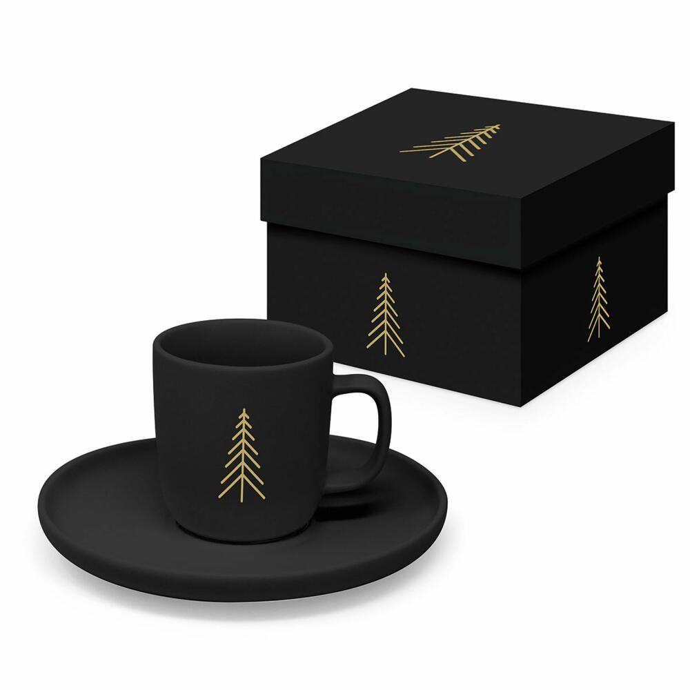 PPD Espressotasse Pure Mood black Matte Espresso 75 ml, Bone China