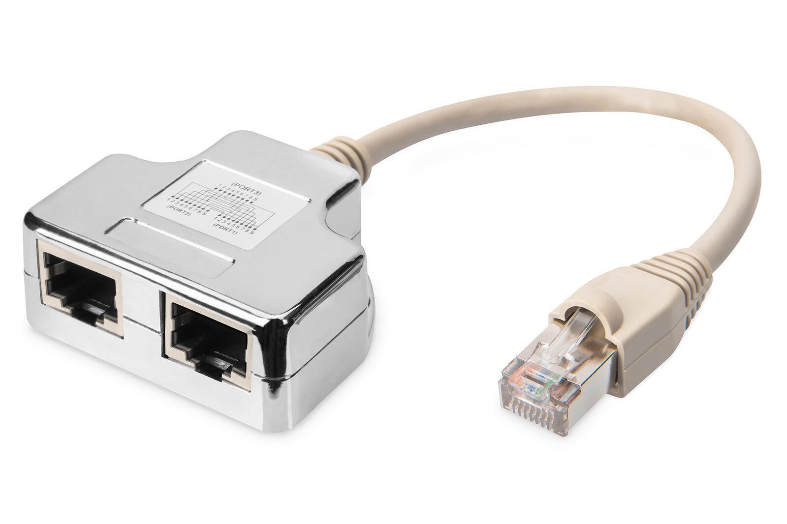 Digitus Patchkabel-Adapter, CAT 5e, geschirmt - 1:1 Netzwerkkabel