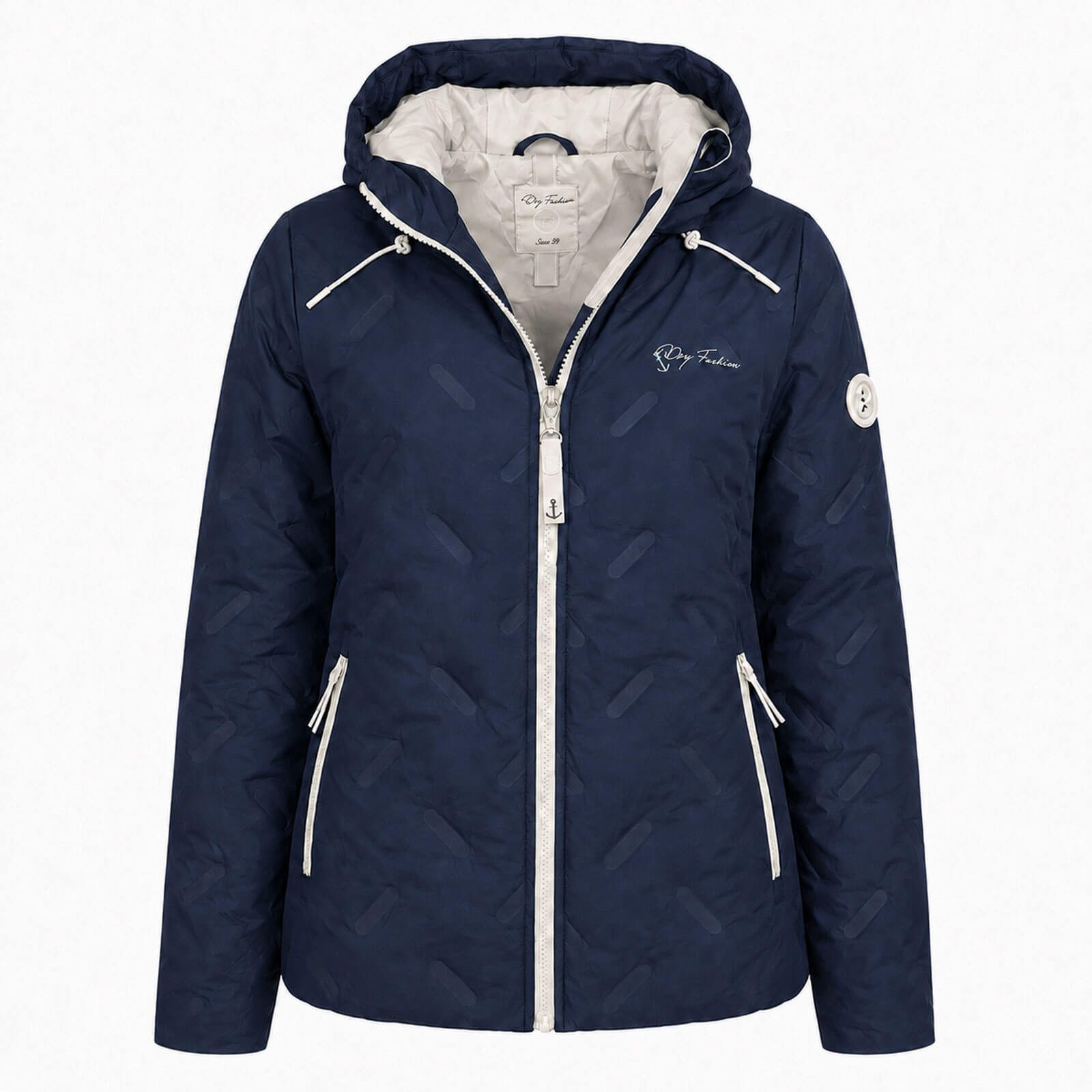 Dry Fashion Steppjacke Damen Steppjacke Scharbeutz - Gesteppte Outdoor-Jacke Winterjacke Wind- & wasserabweisend, Tailliert, Gefüttert, Verstellbare Kapuze – Bild 2 von 5