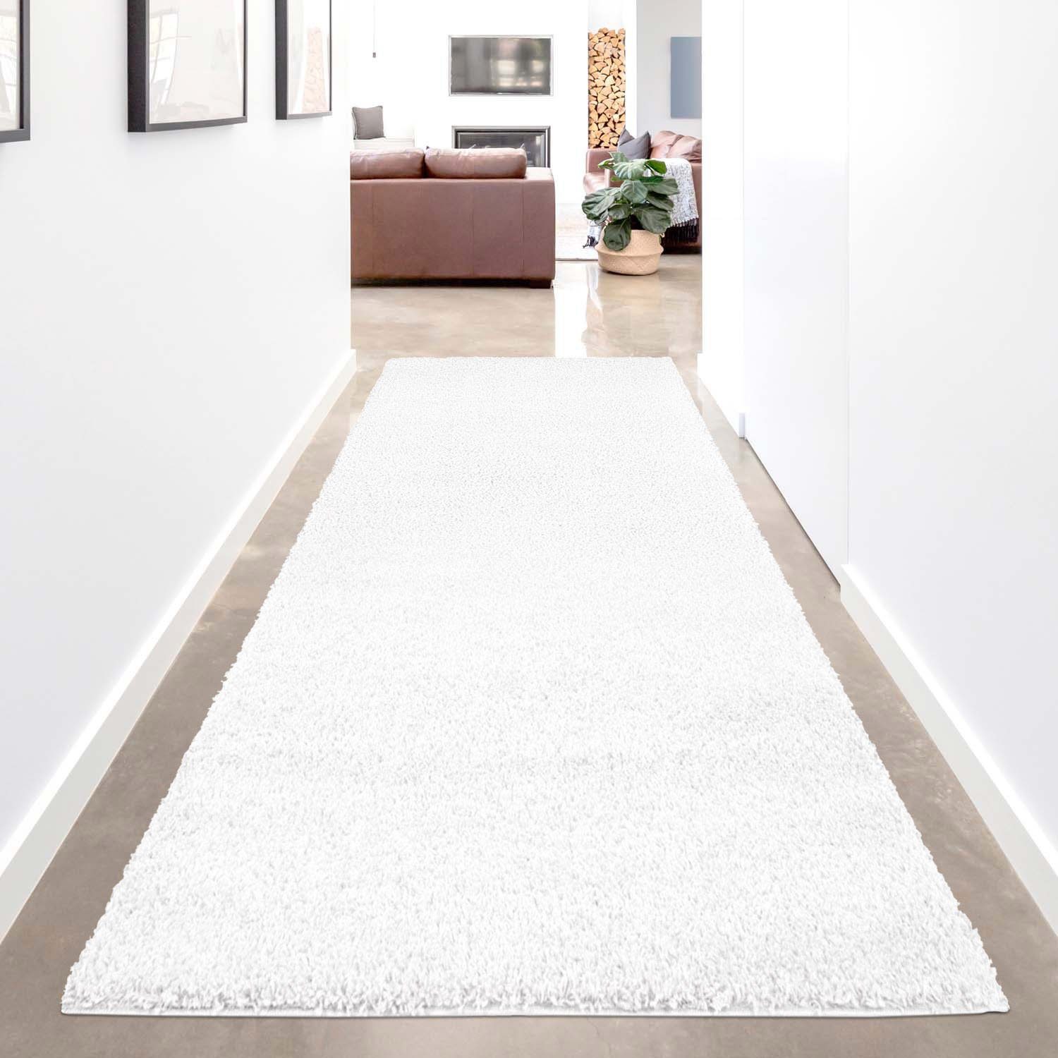 Carpet City Hochflor-Teppich Shaggi uni 500, rechteckig, Höhe: 30 mm, Дорожка, Shaggy, Uni, Langflor, weich, Wohnzimmer, Schlafzimmer, Kinder