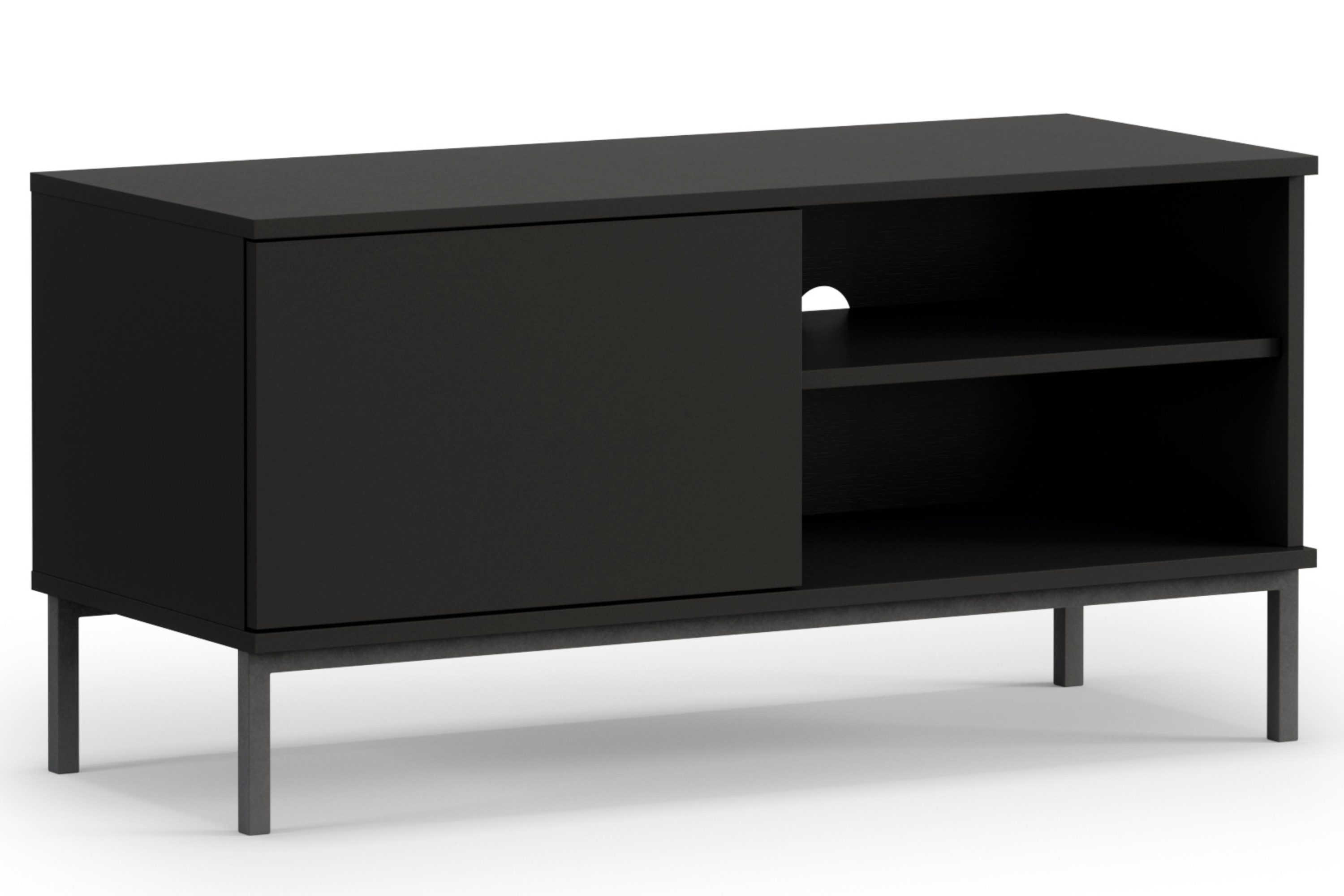 KONSIMO® TV-Schrank ERISTI Fernsehschrank TV-Board, hergestellt in der EU viel Stauraum, Fach für Receiver, Gerätefach, Wohnzimmermöbel