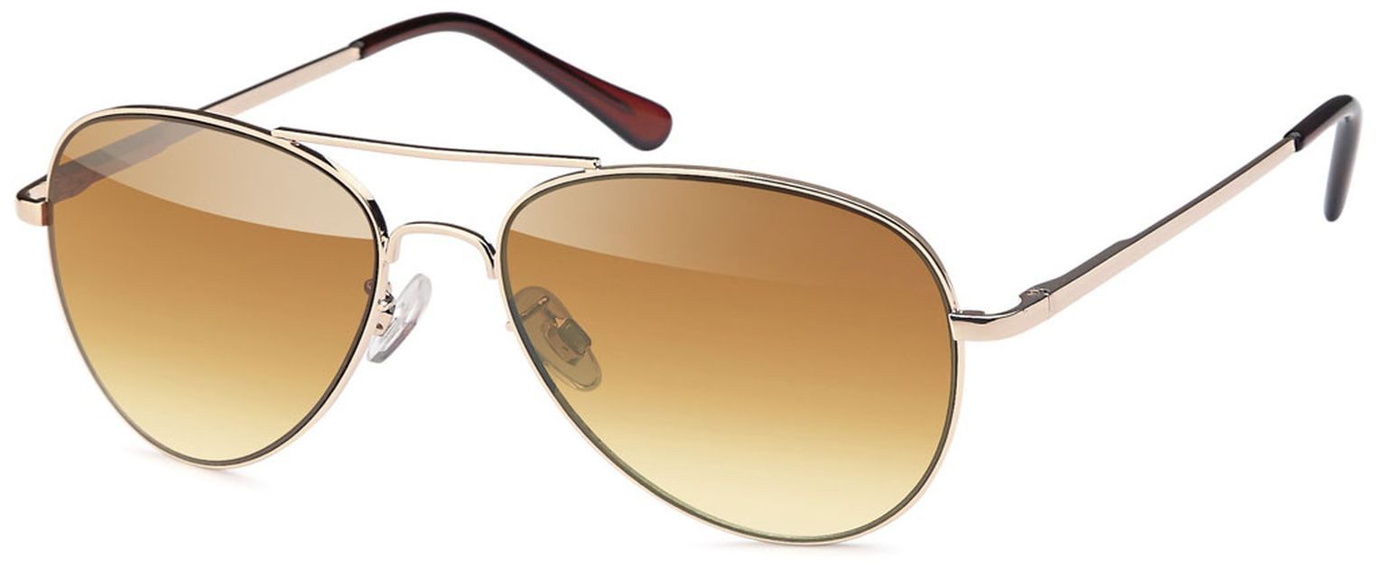 emeco Pilotenbrille Pilotenbrille Pornobrille Sonnenbrille Gold Braun 2988