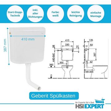 Grohe Tiefspül-WC Stand WC Tiefspüler Spülkasten Waschtisch Armatur, bodenstehend, Abgang waagerecht, Set, Keramik