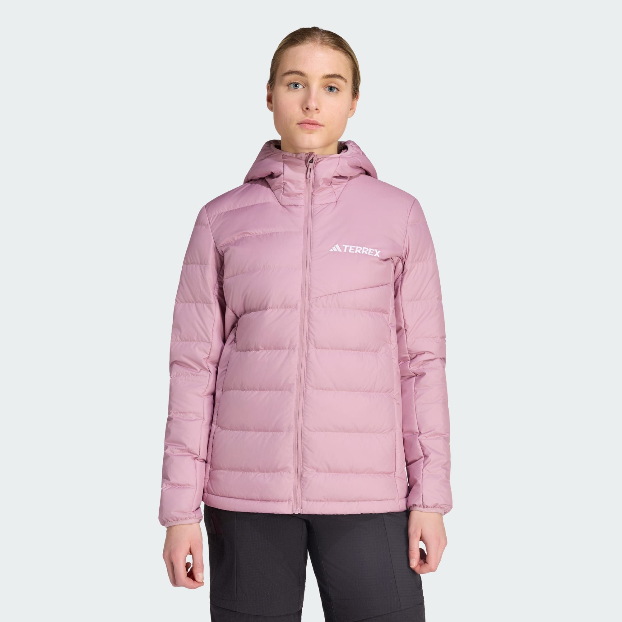 adidas TERREX Steppjacke TERREX MULTI LIGHT DOWN CLIMAWARM KAPUZENJACKE (1-St)