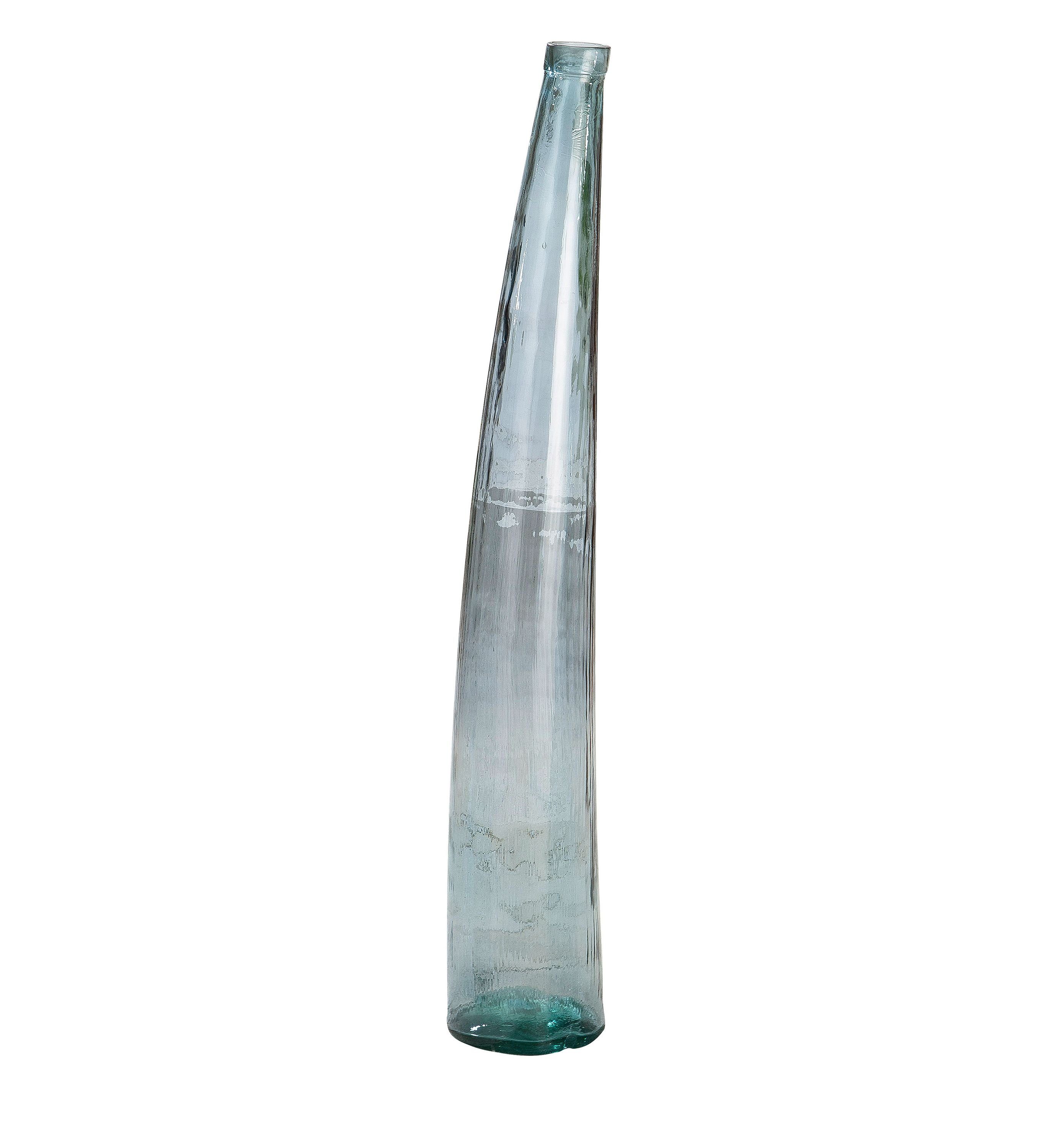 GILDE Dekovase GILDE Vase Corno - blau - H. 120cm x D. 20cm | Dekovasen