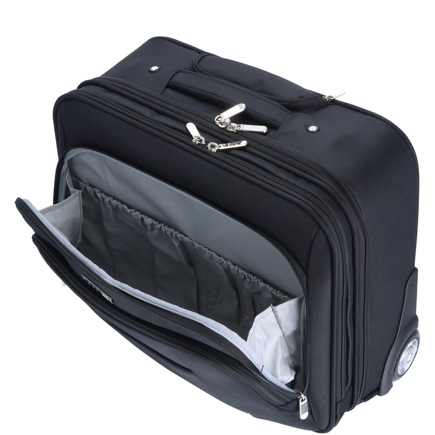 d & n Lederwaren Reisetasche d & n Lederwaren Businesstrolley schwarz