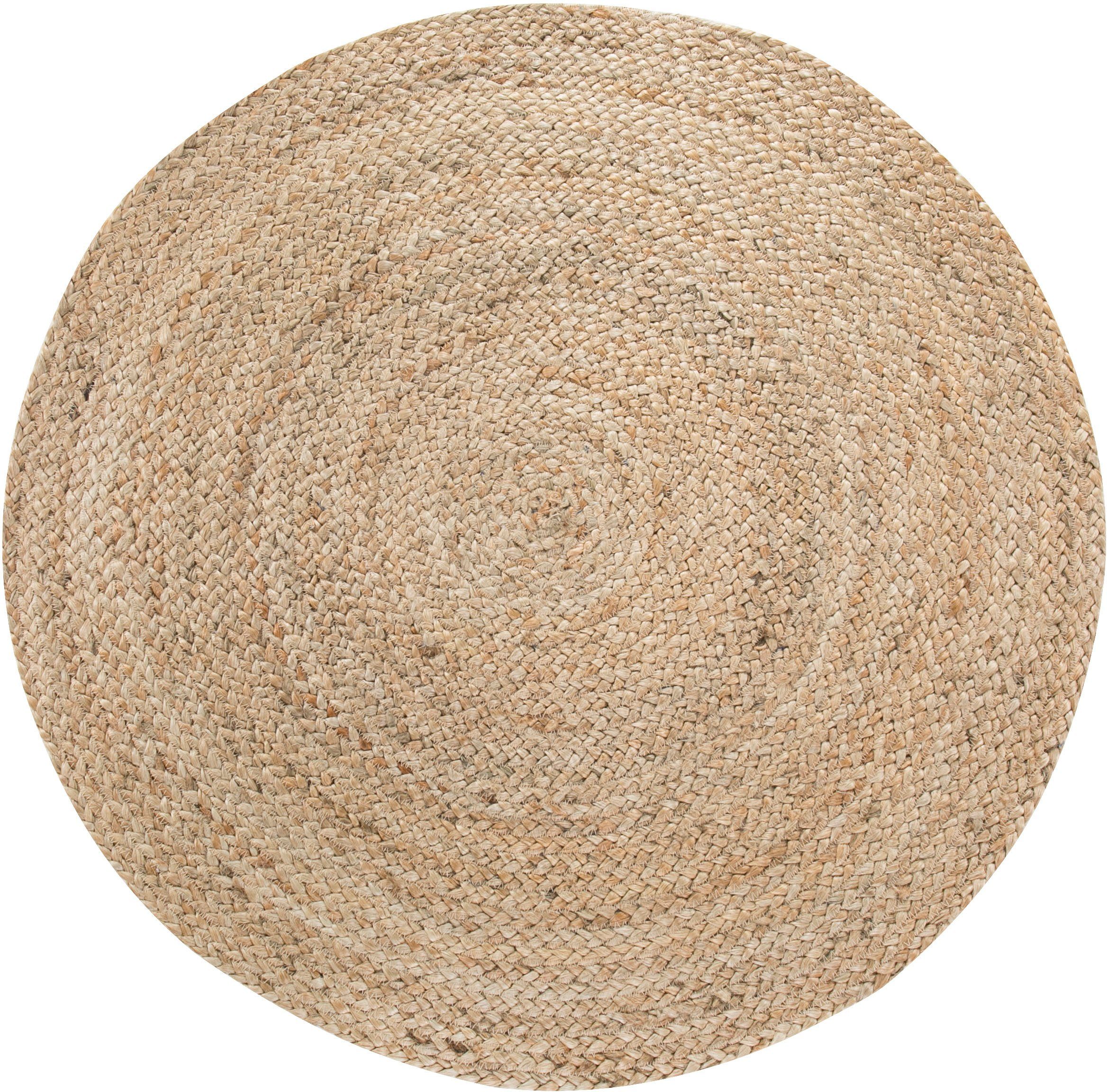 Teppich Mataro, andas, rund, Höhe: 4 mm, Wendeteppich, Flachgewebe, Obermaterial: 100% Sisal