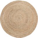 OTTO home Teppich Mataro, rund, Höhe: 4 mm, Wendeteppich, Flachgewebe, Obermaterial: 100% Jute