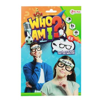 Toi-Toys Spiel, Wer Bin Ich? - 6 Brillen + abwischbarer Stift