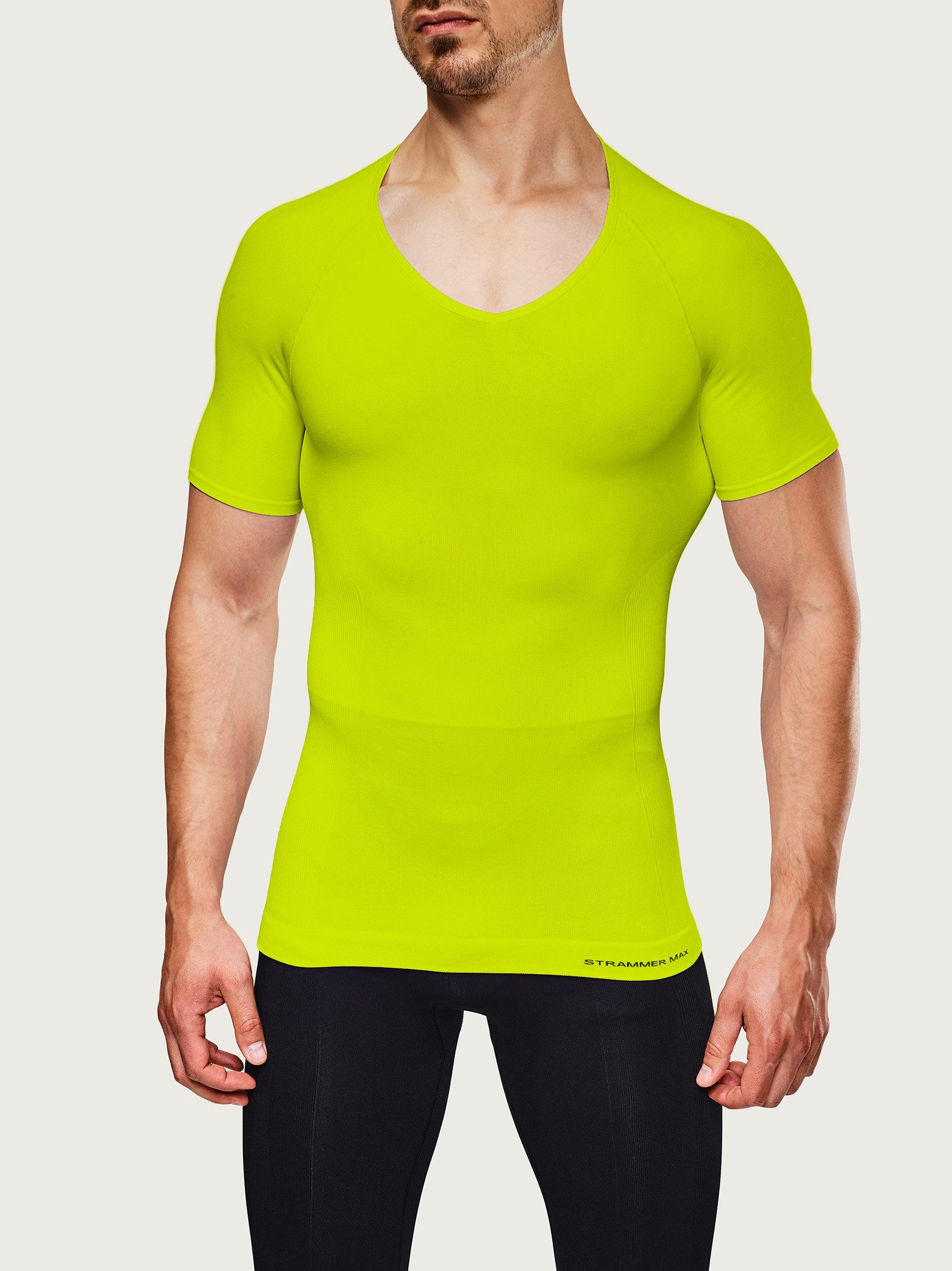 Strammer Max Performance® Kompressionsshirt Deep V-Neck Shirt Breeze mit Kompression Shapewear, kühlendes High Tech Gewebe