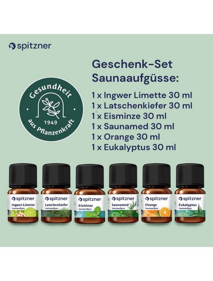 Thumbnail - Spitzner Aufgusskonzentrat Spitzner Saunaaufguss-Set - Sinnesreise (6 x 30 ml), 190 ml