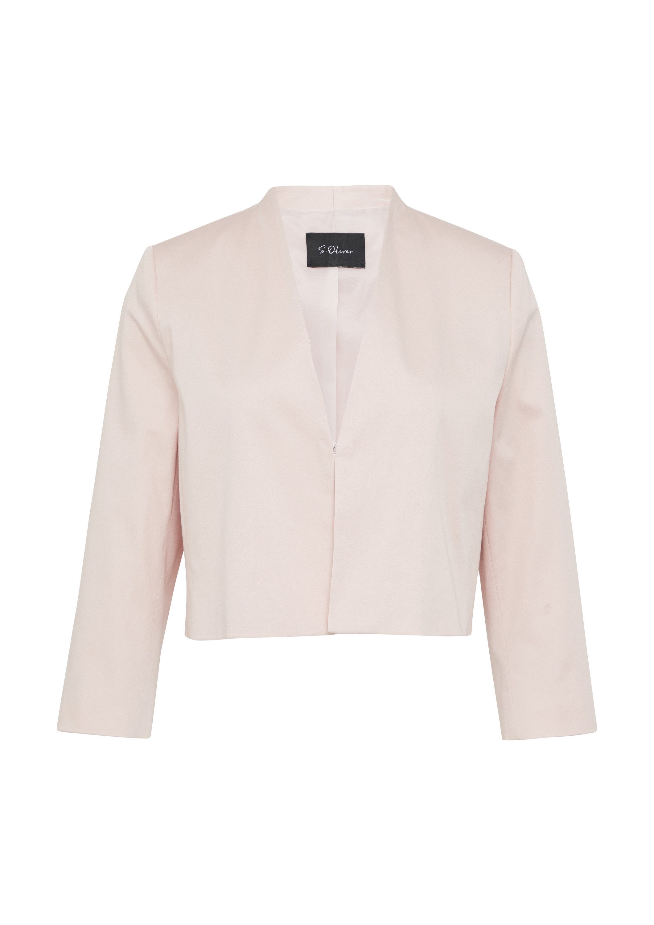 s.Oliver Jackenblazer Indoor-Blazer Verkürzter Blazer mit 3/4-Ärmeln günstig online kaufen