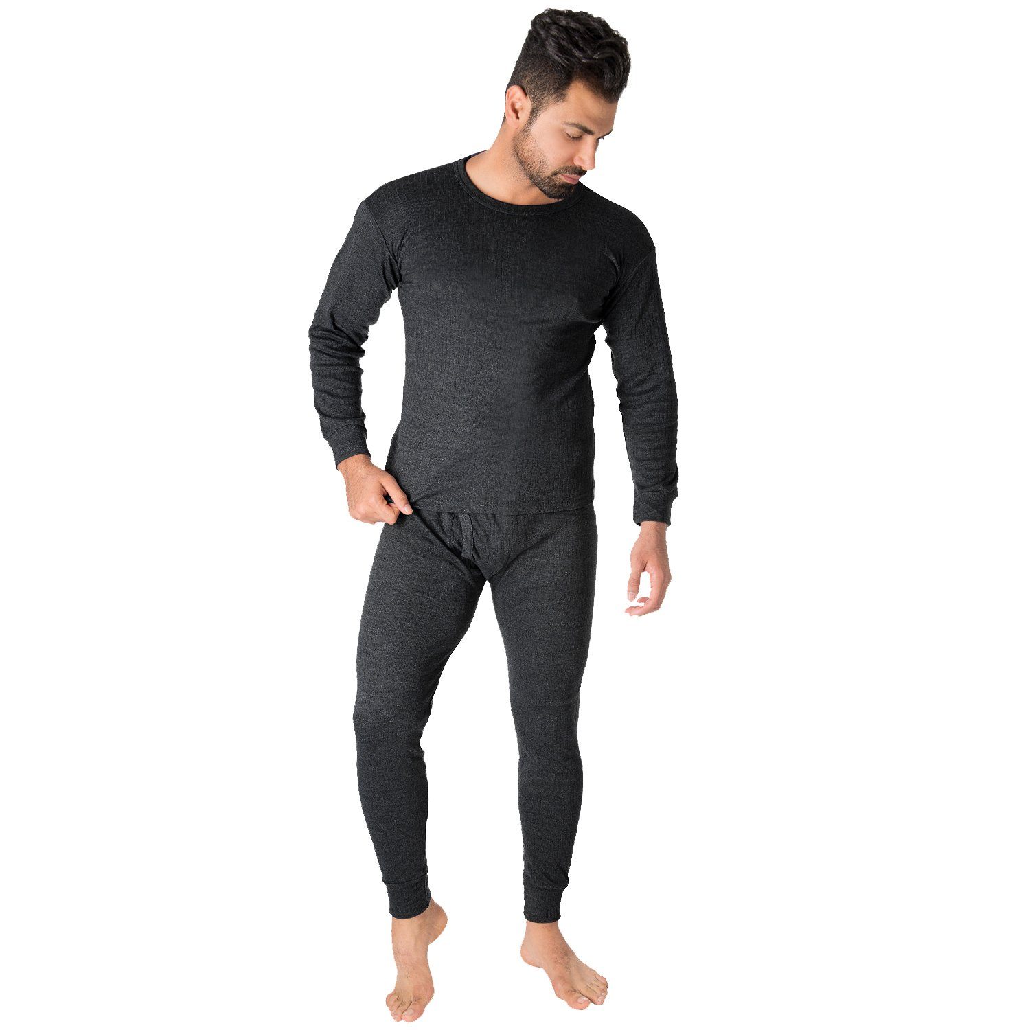 Black Snake Thermounterhemd cushy (Set, Unterhose Thermounterwäsche Unterhemd Set 1-St) Anthrazit 