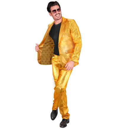 Widmann S.r.l. Kostüm Designer Anzug 'Mr. Gold' 2-tlg., Gold - Herren K