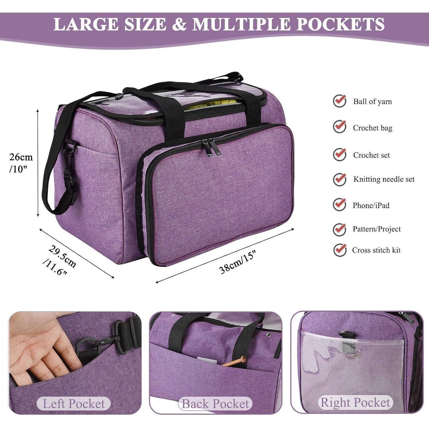 LuxusKollektion Stricknadeln Garntasche für Stricknadel-Set Häkelset Kreuzstich-Set Aufbewahrung