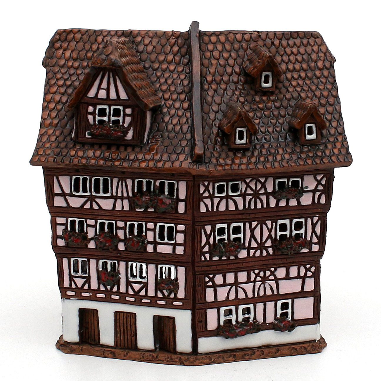 Dekohelden24 Räucherhaus Keramik-Lichthaus HandArt, (1 St)