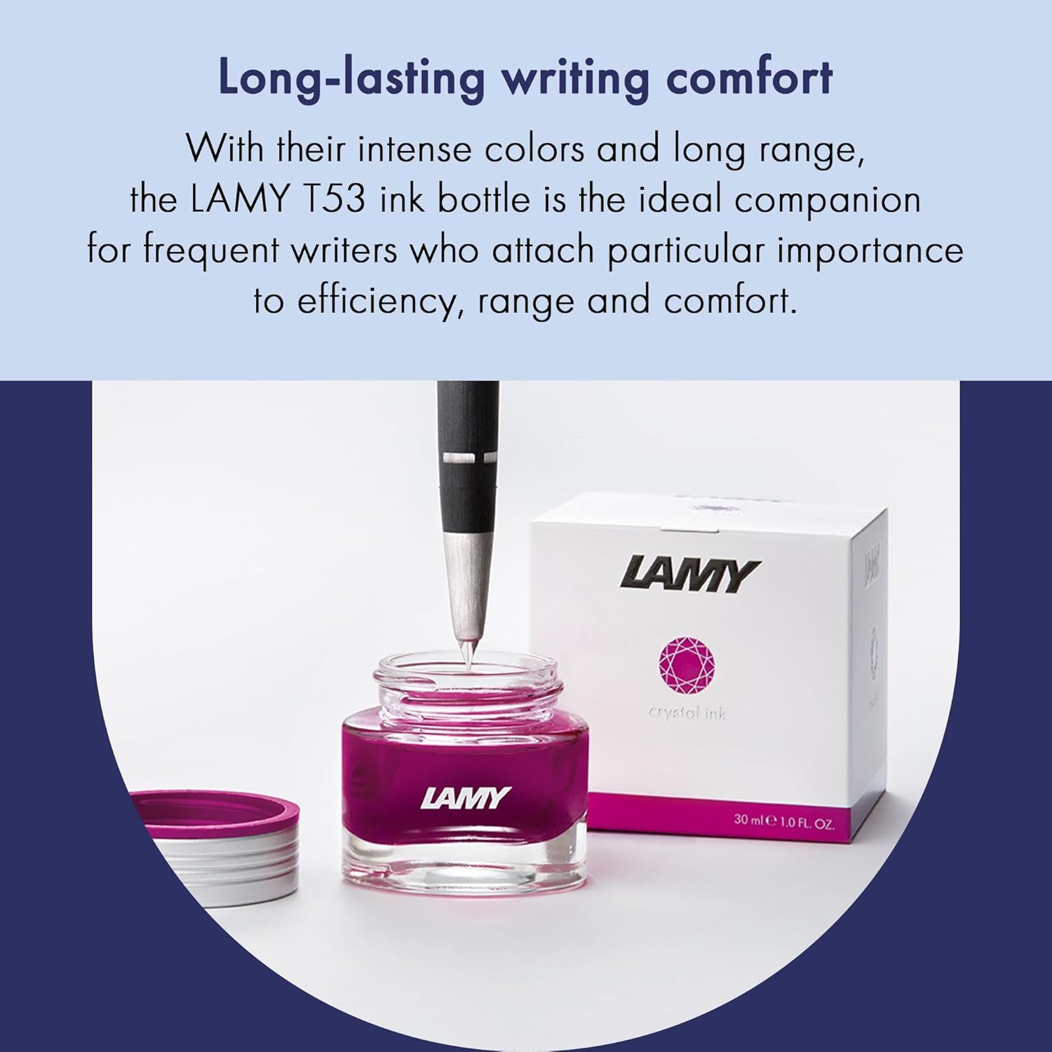 Thumbnail - LAMY T53 Crystal Ink Tintenglas (Premium Füllhaltertinte 30 ml Glas Flakon)