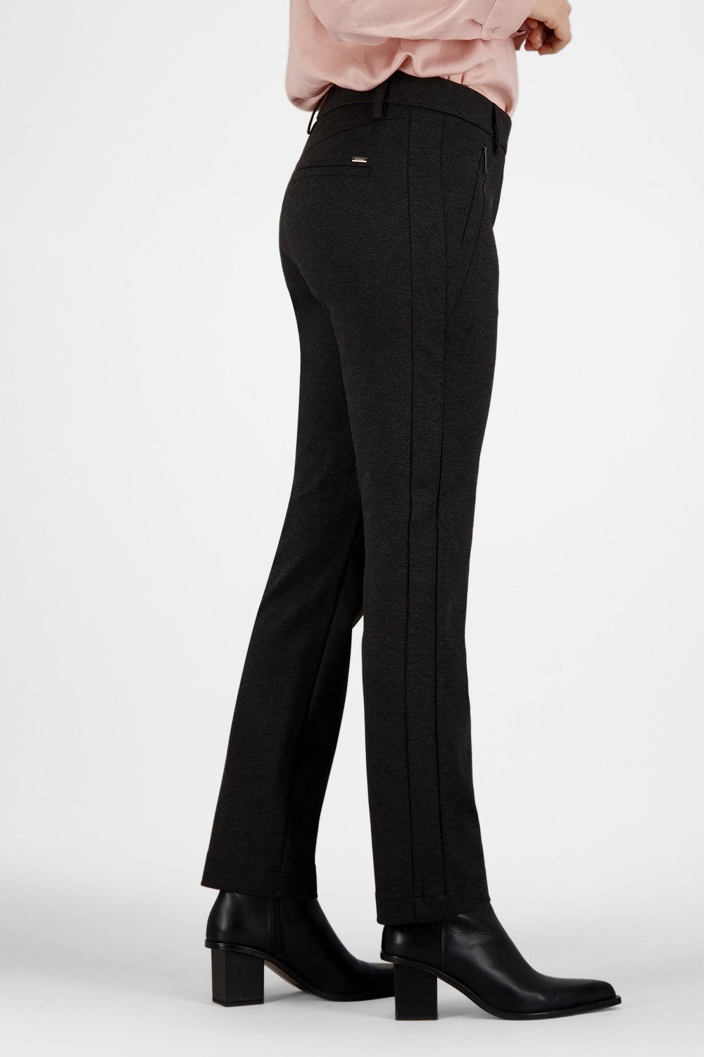 Atelier GARDEUR Slim-fit-Jeans ZENE57-601281-1098 Slim Fit Hose schwarz anthrazit Elastischer Viskosemix mit schrägen Reißverschlusstaschen