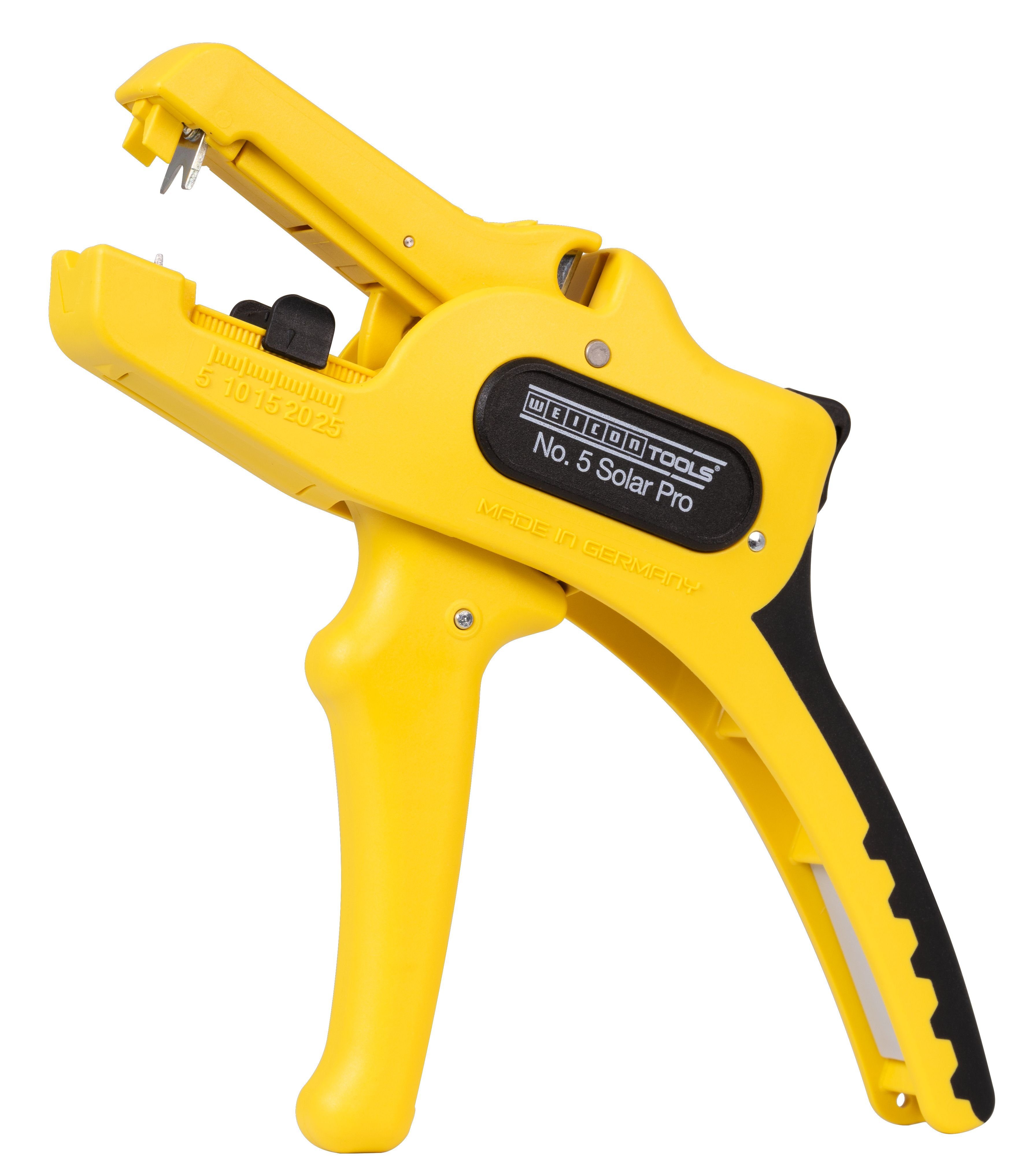 WEICON Abisolierzange Abisolierzange No. 5 Solar Pro, 1,5 bis 10 mm² für Photovoltaik, Für alle gängigen Kabel im Bereich Photovoltaik