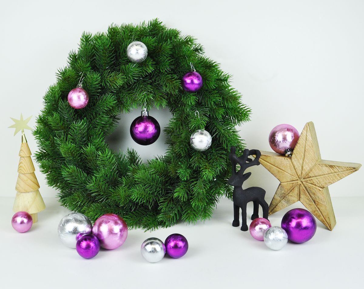 JACK Christbaumschmuck JACK by Inge 50x Kunststoff Kugeln Eislack Violett F günstig online kaufen