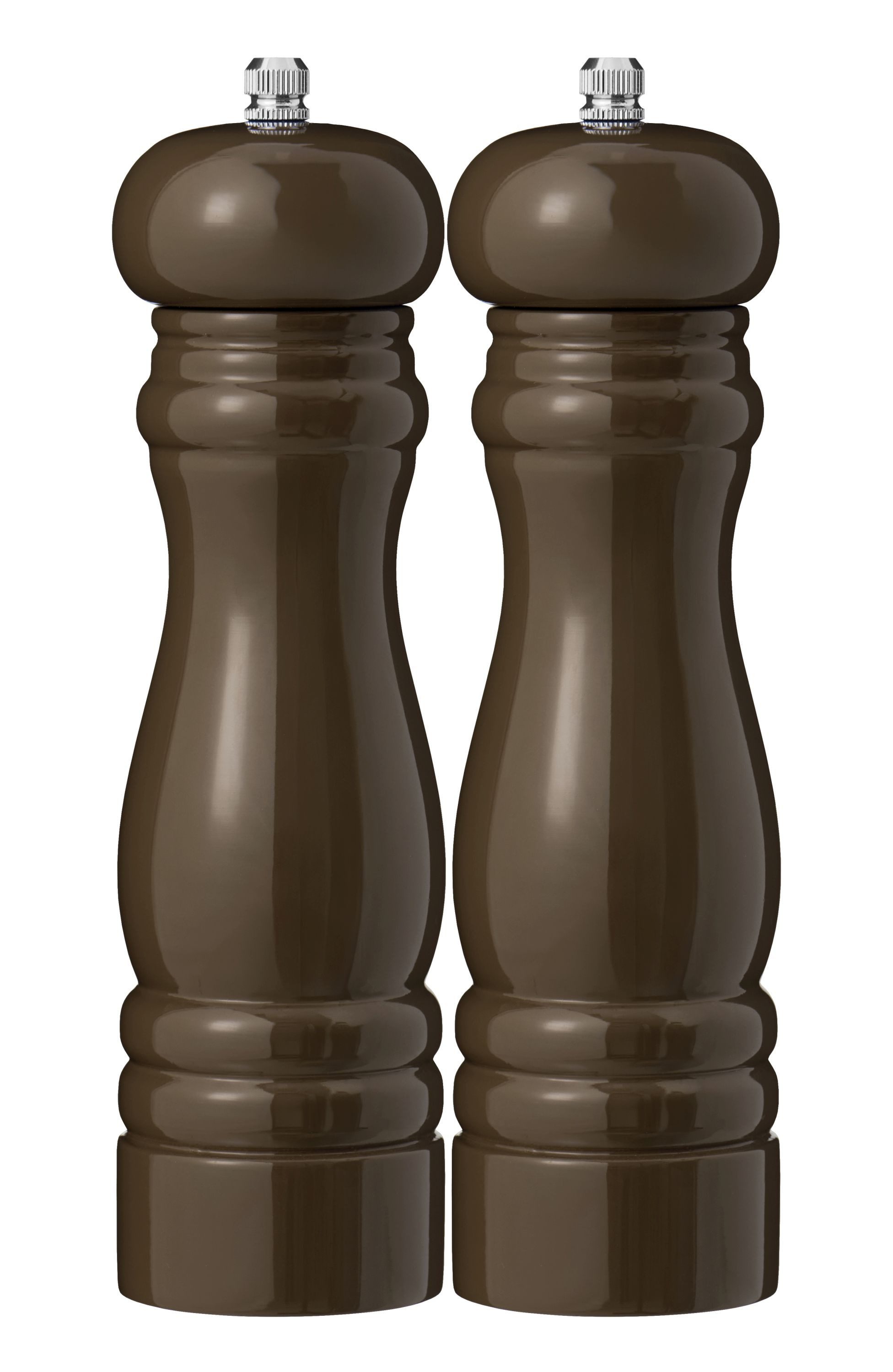 Ib Laursen Salz-/Pfeffermühle Ib Laursen 2er Set Pfeffermühle u. Salzmühle Chocolate Braun 1740-89