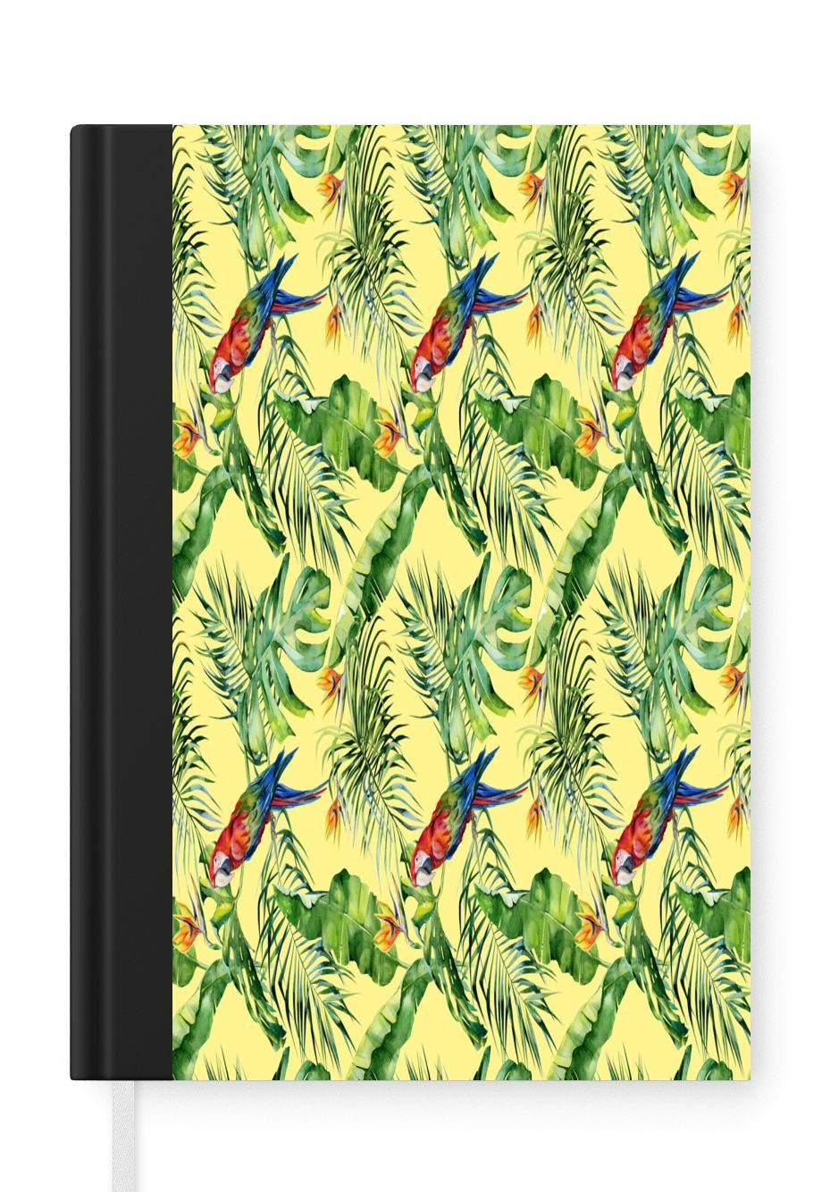 MuchoWow Notizbuch Blumen - Paradiesvogelpflanze - Vogel, Journal, Merkzettel, Tagebuch, Notizheft, A5, 98 Seiten, Haushaltsbuch