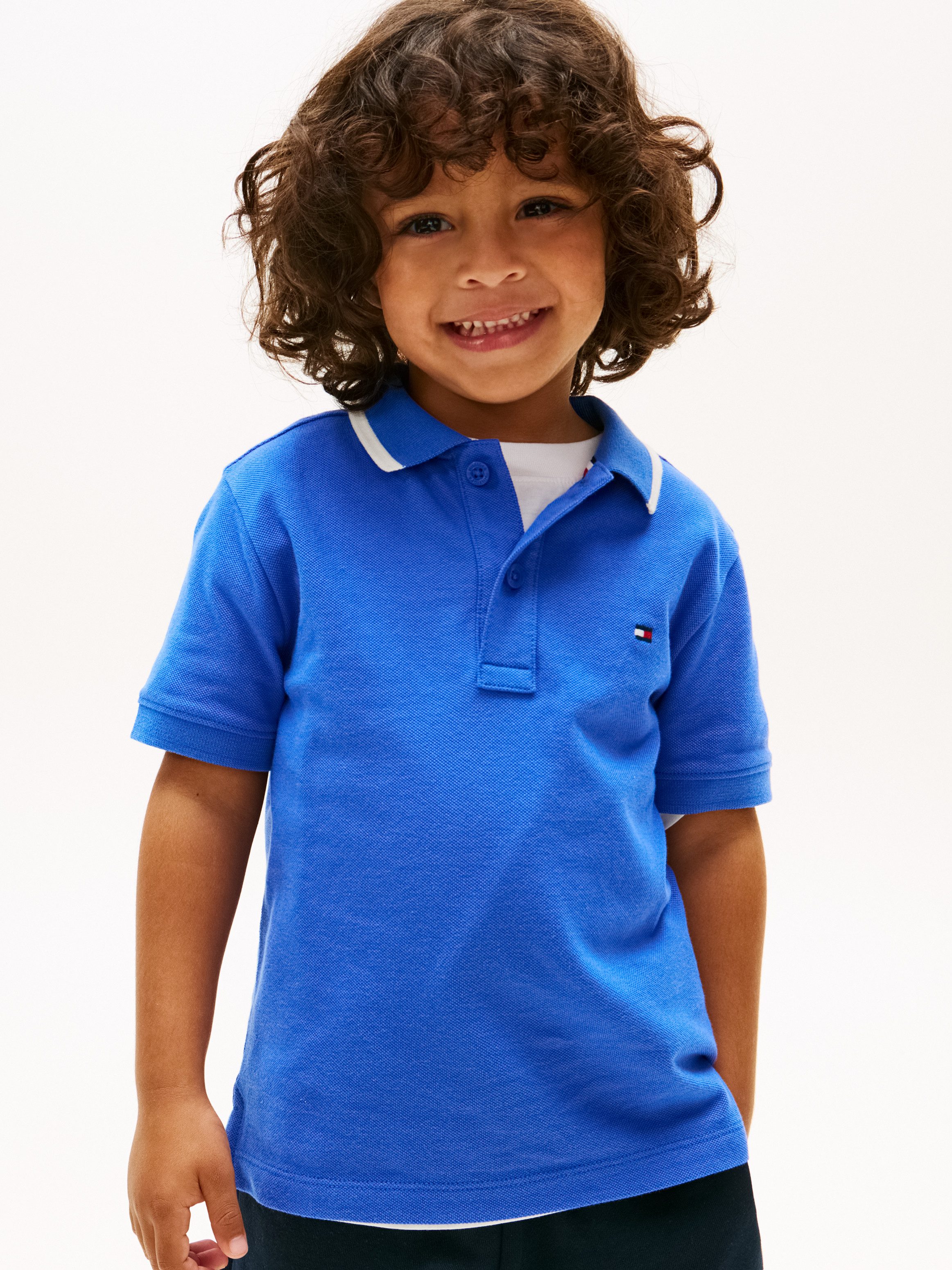 Tommy Hilfiger Poloshirt LB TAKE IT EASY GRAPHIC POLO SHORT SLEEVE Kinder bis 16 Jahre, Backprint, regular fit