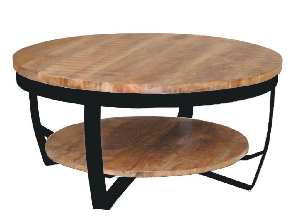 Couchcenter Couchtisch DESIGN Couchtisch Mangoholz Mango Holz Metall Mark r günstig online kaufen