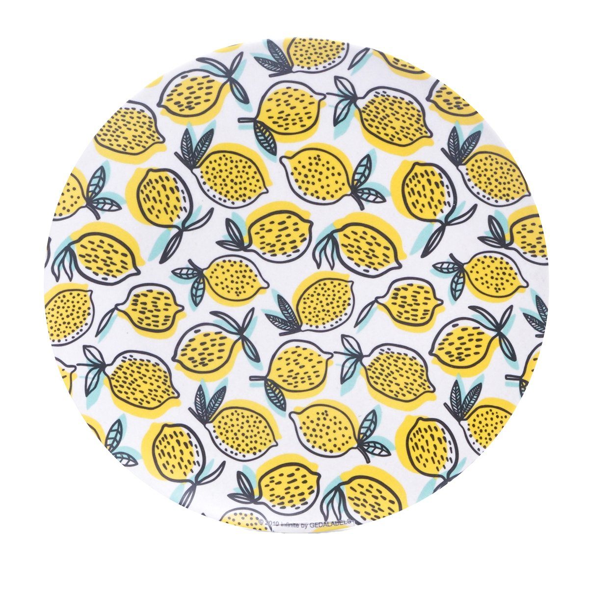 Geda Labels GmbH Тарелка для завтрака Zitronen, (1 St), Gelb, 24,5cm, spülmaschinengeeignet
