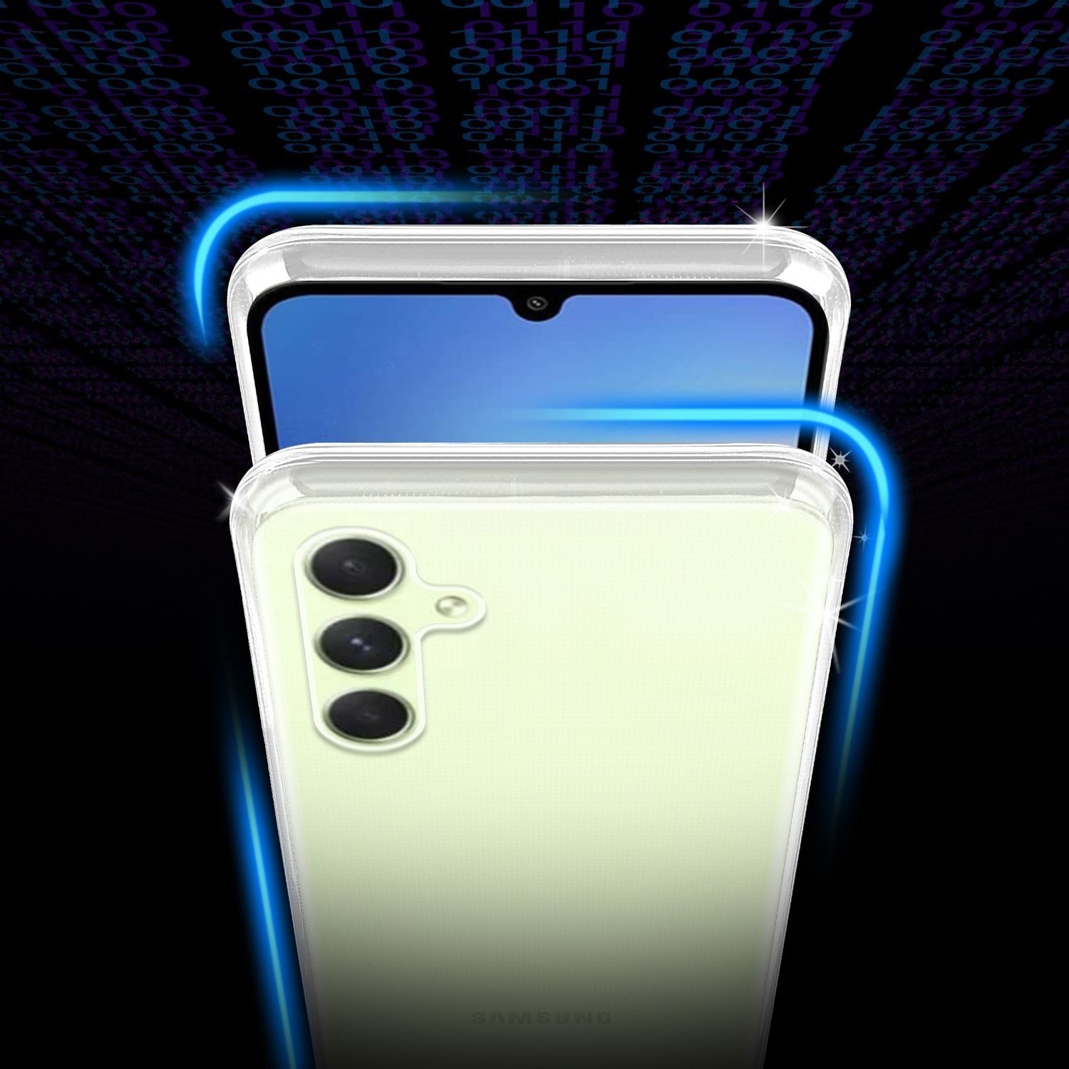 Cadorabo Handyhülle für Samsung Galaxy A54 5G Hülle Samsung Galaxy A54 5G, Hülle TPU Silikon Handy Schutzhülle Slim Transparent Case Cover