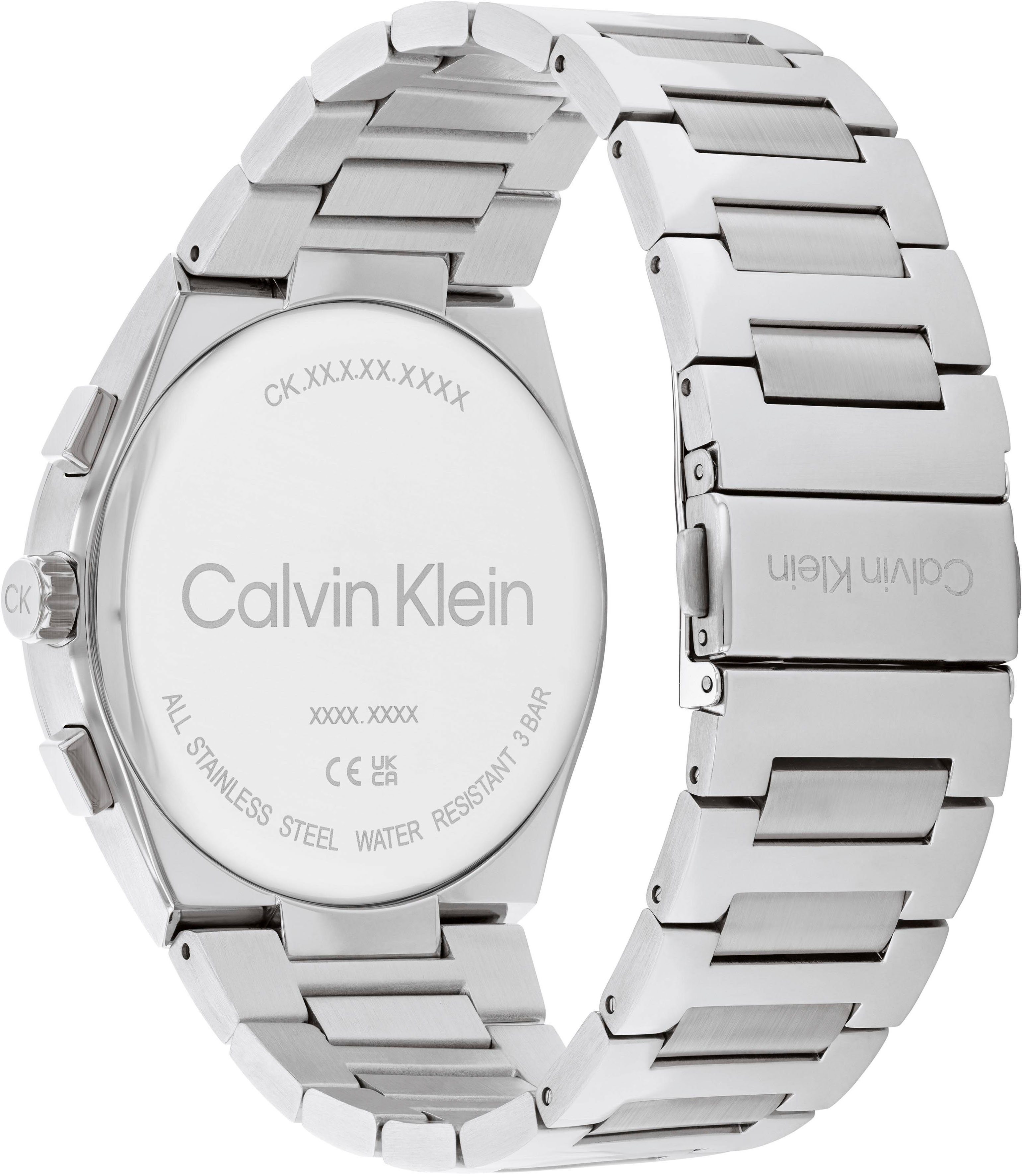 Calvin Klein Multifunktionsuhr ARCHITECTURAL MULTI 25200459, Quarzuhr, Armbanduhr, Herrenuhr, Datum, Edelstahlarmband