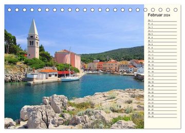 CALVENDO Wandkalender Kroatien (Tischkalender 2024 DIN A5 quer), CALVENDO Monatskalender