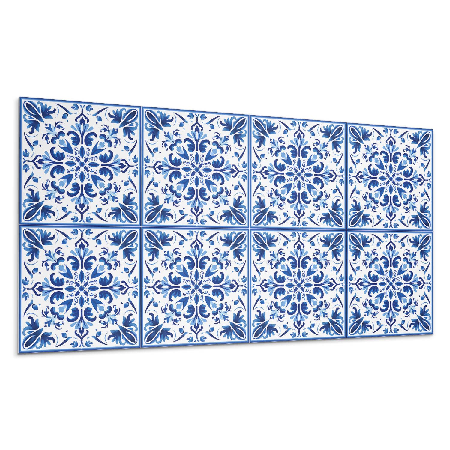 Tulup Spritzschutz Küchenrückwand Blumenmuster in Symmetrie günstig online kaufen