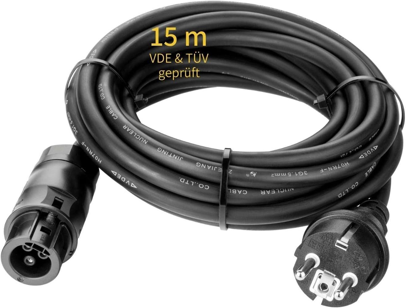 avoltik 3-15 Meter Betteri BC01 Schuko Adapter Solar Kabel PV Steckdose Netz Solarkabel, (15 cm), 3-15 Meter Betteri BC01 Schuko Adapter Solar Kabel PV Steckdose Netz