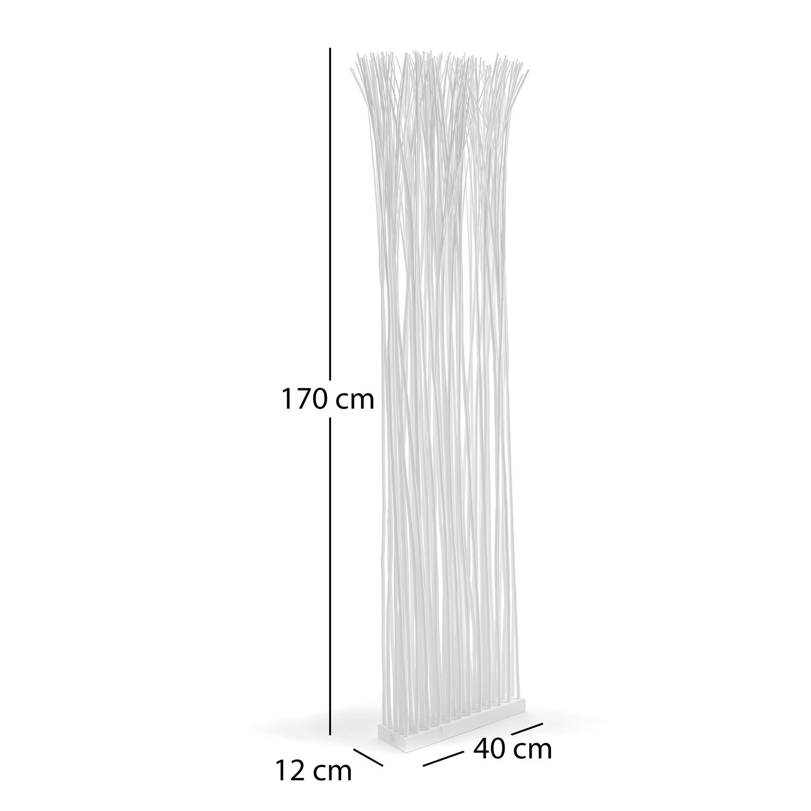 DESIGN DELIGHTS Paravent RAUMTEILER "SLIM", Weide, 170x40cm, Paravent Zweig günstig online kaufen
