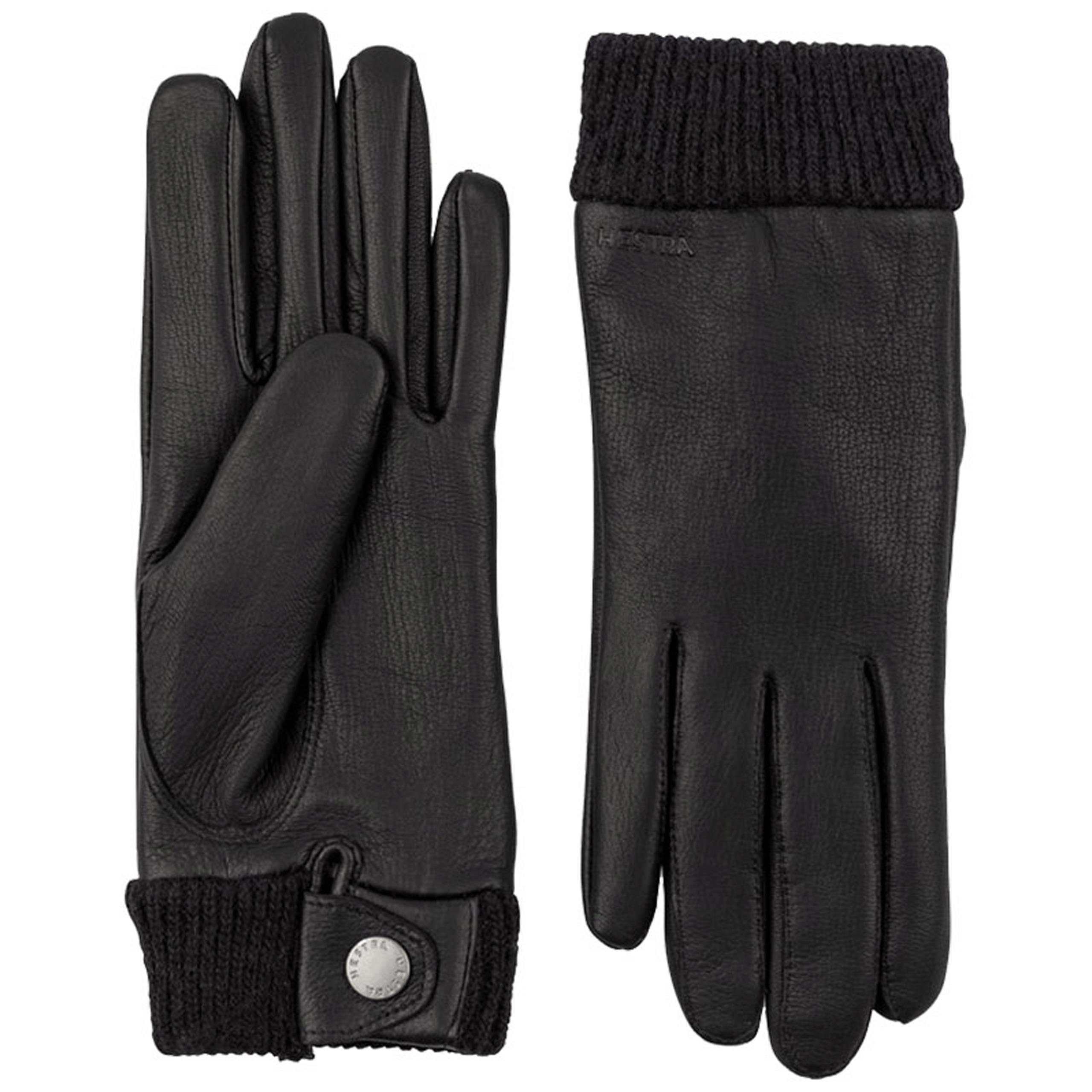 Hestra Lederhandschuhe HESTRA Idun - Hirschleder-Handschuhe Damen mit Wollfutter