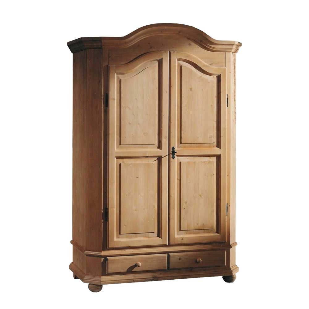 Pharao24 Garderobenschrank Gaddy aus Massivholz