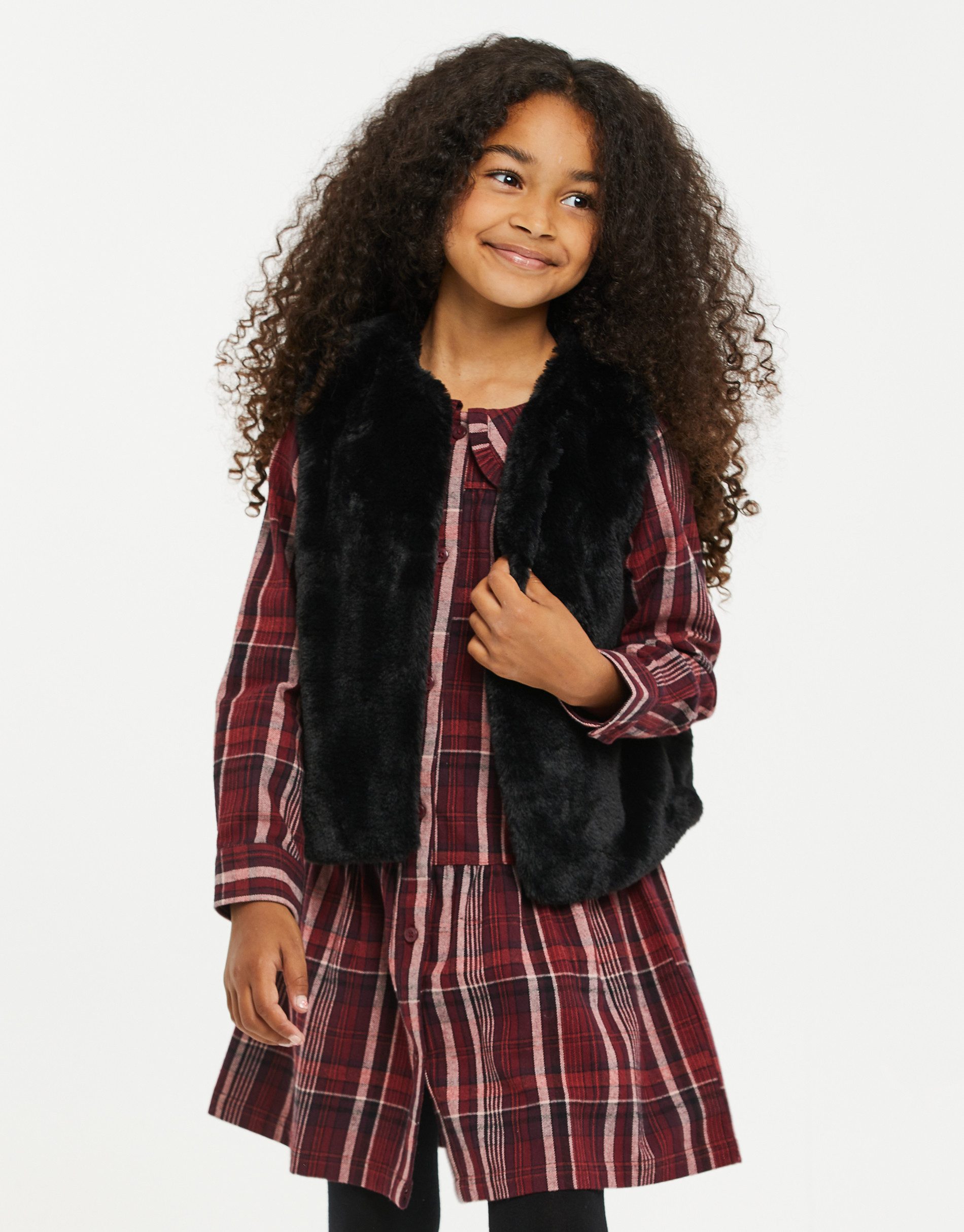 Threadgirls Lederweste THB Soft Fur Gilet Belle im flauschigen Design