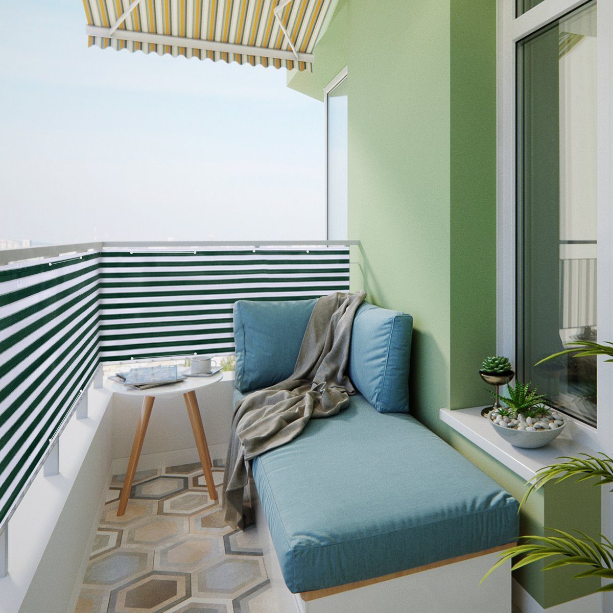 Sekey Balkonsichtschutz Balkon Sichtschutz aus 220g/m² günstig online kaufen