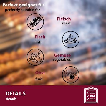 HOOZ Grillspieß Grillspieß Adana Sis 10 Stück Fleischspieß 40 cm (Set, 12-St., rostfrei), Länge 50 cm