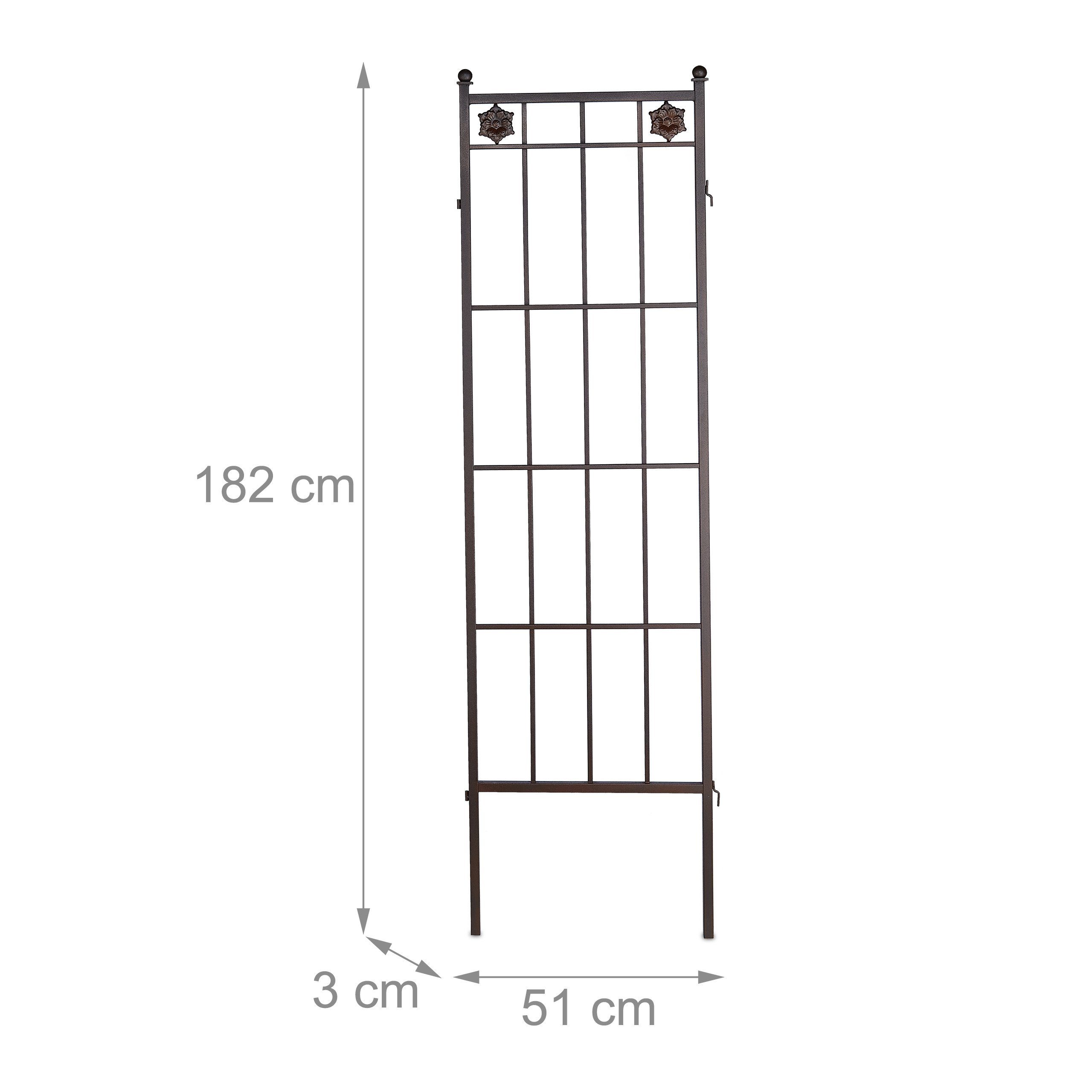 relaxdays Rankgitter Metall 2er Set