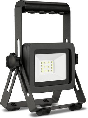REV LED Arbeitsleuchte FLARE, 10 Watt, Tageslichtweiß, mit Standfuß & Tragegriff, IP65