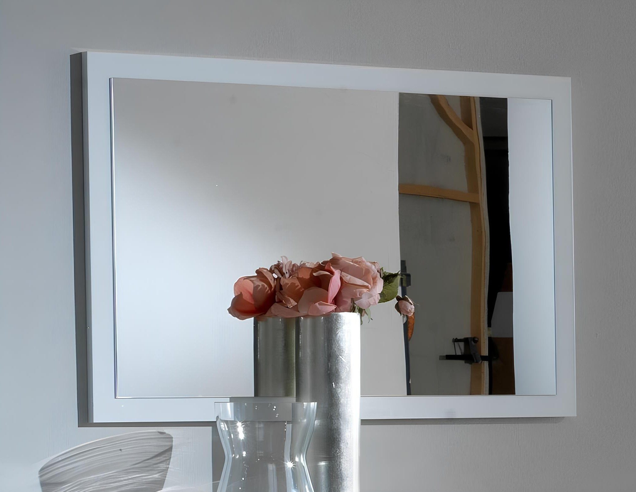 Xlmoebel Wandspiegel Holzrahmen Spiegel 90x60cm Klassischer Designer Spiegel big xxl, Made in Europa