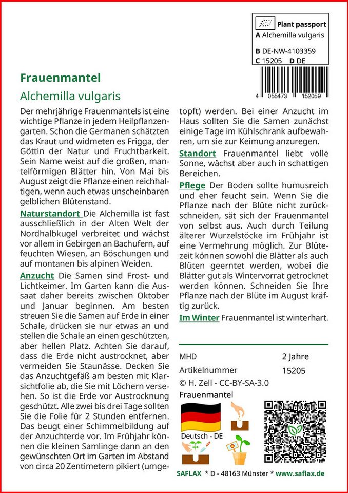 Thumbnail - SAFLAX Blumensamen SAFLAX - Samen - Frauenmantel
