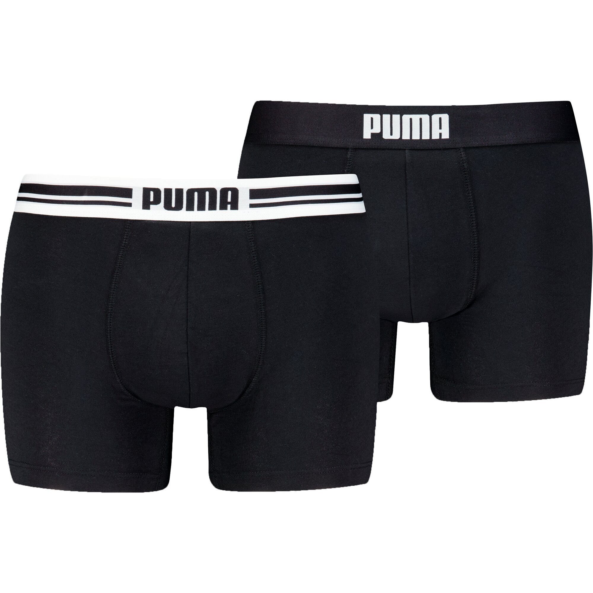 PUMA Boxershorts PUMA MEN EVERYDAY PLACED LOGO BOXERS 2P (2er Pack) mit Logo Webbund