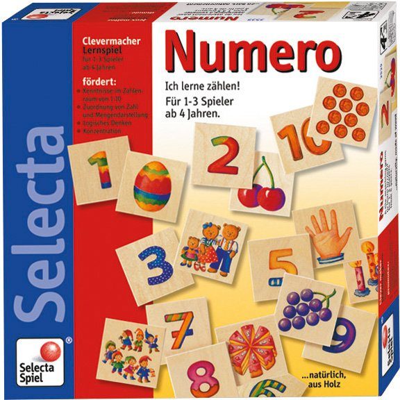 Selecta Spiel, »Numero«, aus Holz, Made in Germany | OTTO Holz Bilderlotto, Spiel mit 30 Teilen für Kinder Selecta
