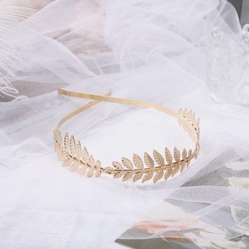 Fivejoy Diadem Kopfbedeckung für Frauen, einfache Premium-Blatt-Kopfbedeckung