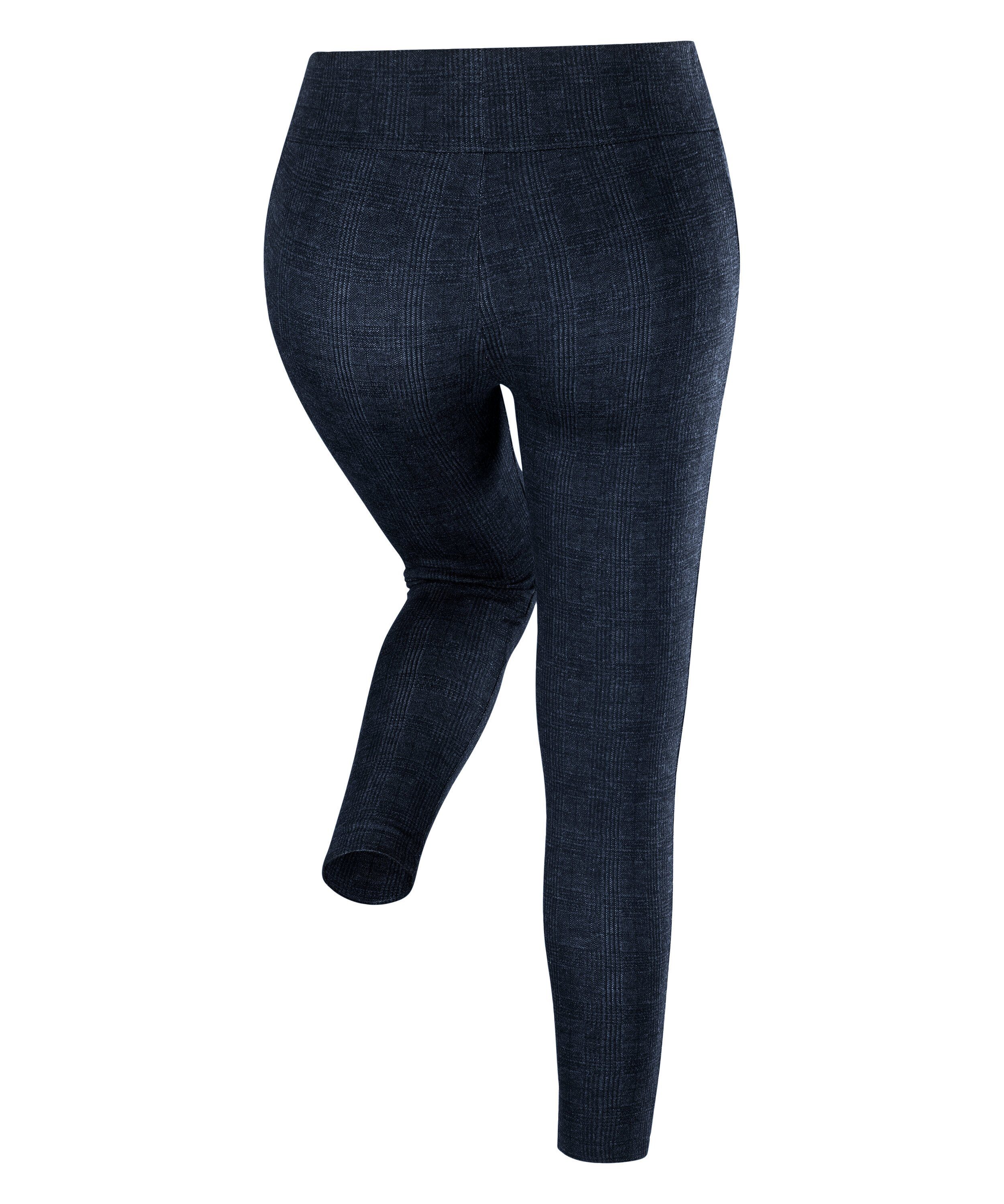 Esprit Feinstrumpfleggings Check Leggings mit Komfort-Bündchen (1 St) mit Komfort-Bündchen