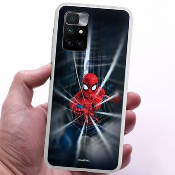 DeinDesign Handyhülle Marvel Kinofilm Spider-Man Webs In Action, Xiaomi Redmi 10 Silikon Hülle Bumper Case Handy Schutzhülle